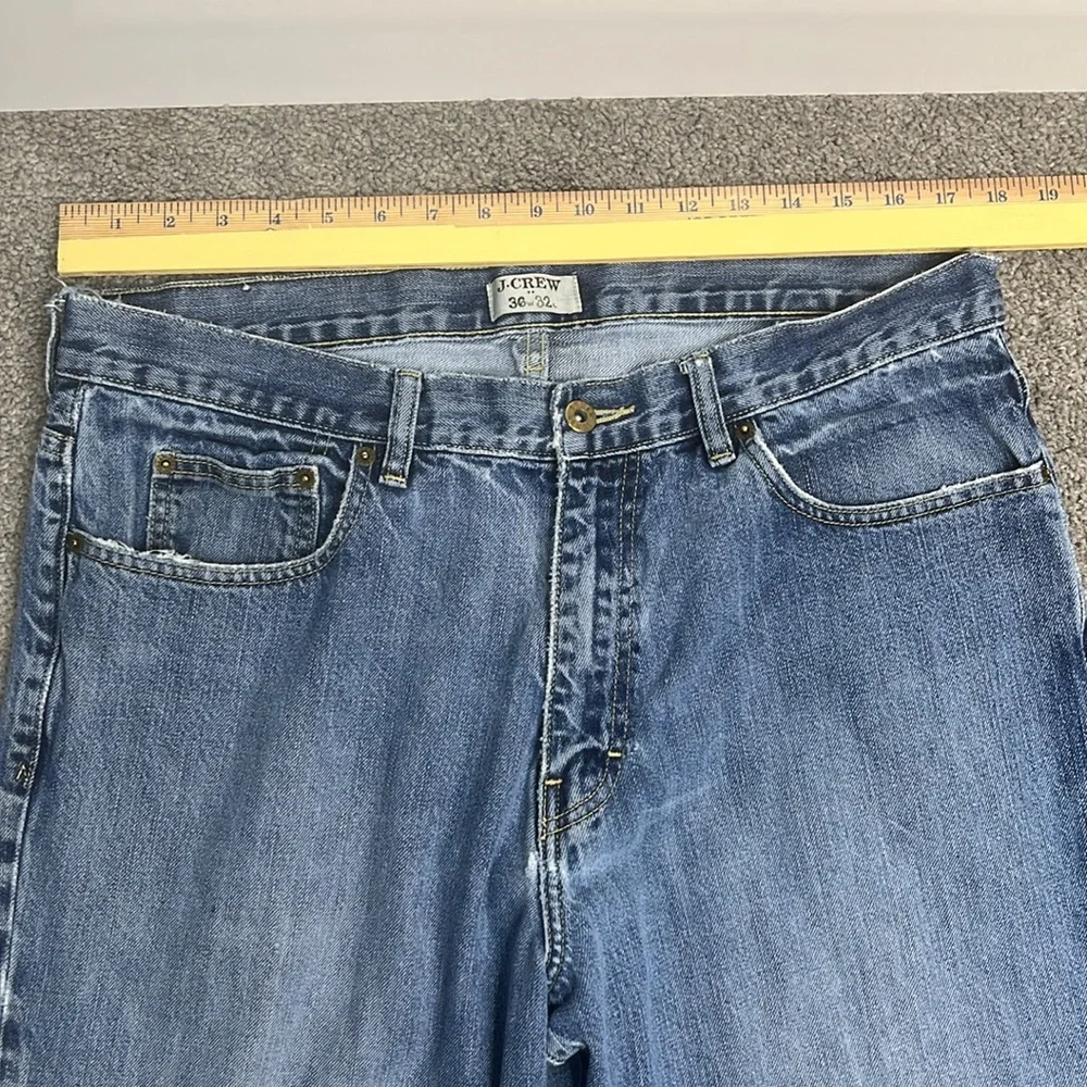 J. Crew All Cotton Jeans Faded Size 36 x 32